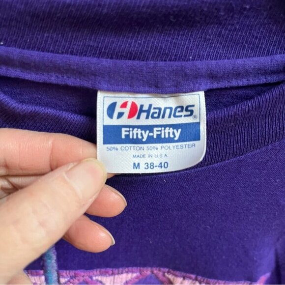 Vintage Hanes Arizona textured scenery t shirt Sz M - Picture 4 of 7